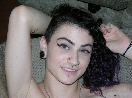 Amateur girl Lydia reveals cute panties while getting completely naked