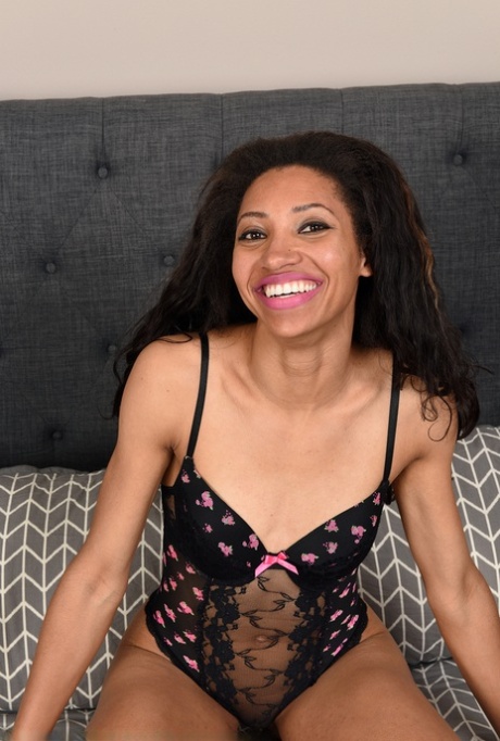 Happy hot MILF Cree Morena sheds lace lingerie to spread naked fuck hole wide