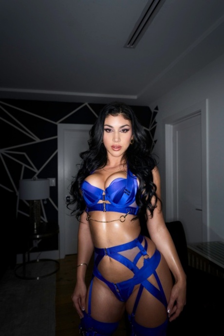 Hot lesbians with phat asses Lena Paul and Queenie model sexy lingerie