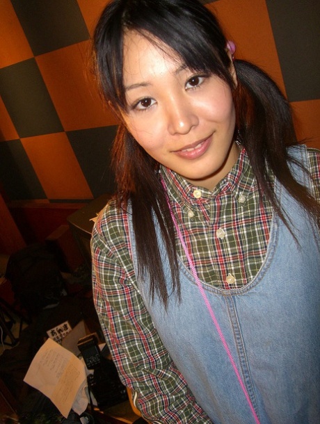 Asian teen with pigtails Tomo gets her bushy muff stuffed by an old guy