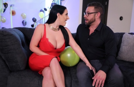 Busty Angela White takes a cock in her warm cunt after a New Year's party