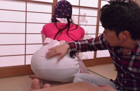 Sexy Japanese housewife Nanami Hirose squirts during intense sex action