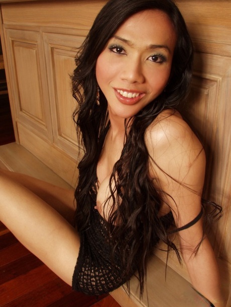 Brunette ladyboys Cream and Anita exposes their shecocks in slutwear