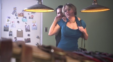 Big boobed wife Dee Williams gets bound and roughly ass fucked by a pervert