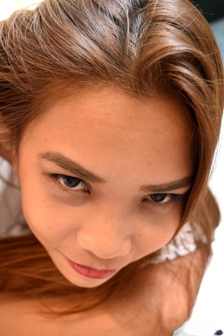 Petite Filipina Scarlet Posadas shows her cunt and takes a boner from behind