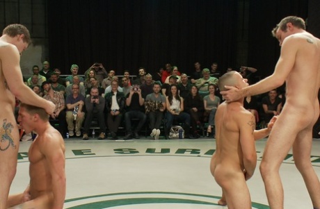 Naked Kombat starring Chris Tyler, Gavin Waters, Matthew Singer XXX Pics