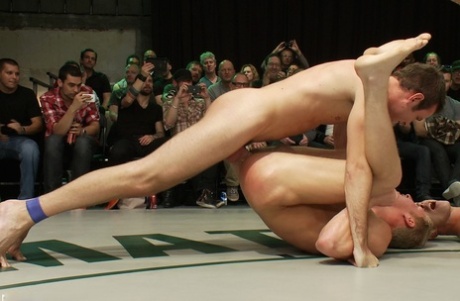 Naked Kombat starring Chris Tyler, Gavin Waters, Matthew Singer XXX Pics